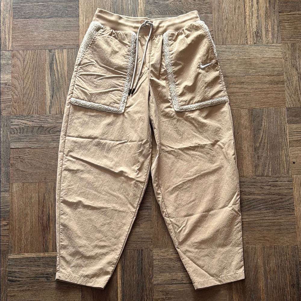 Women’s Nike faux fur trim pants